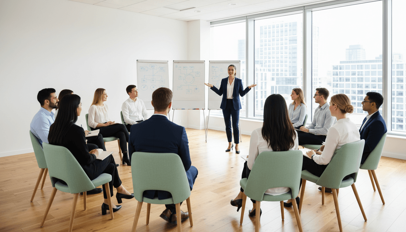 Recent graduates asking questions during a career panel